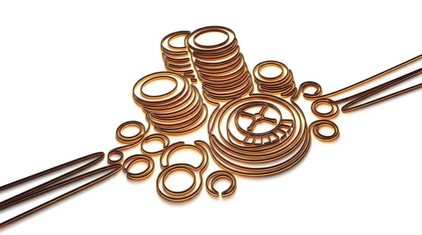 Stacked casino chips with lock mechanism representing wagering requirements